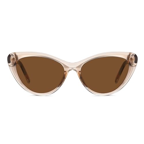 Image of SOJOS Acetate Cat Eye Sunglasses Women Handmade Polarized Retro Lightweight Fashion 90s Style UV400 Sunnies, Lola