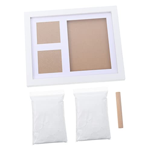 Yardwe 1 Set Newborn Hand and Footprint Keepsake Kit Milestone Memory Photo Frame for Durable Imprint Frame