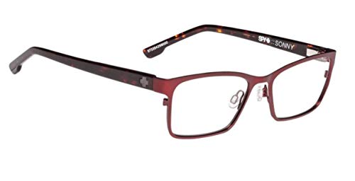 Image of Spy Optic Sonny 573354299000 Eyeglasses, Frame Matte Garnet /dark Tort 52mm w /Clear Demo Lens