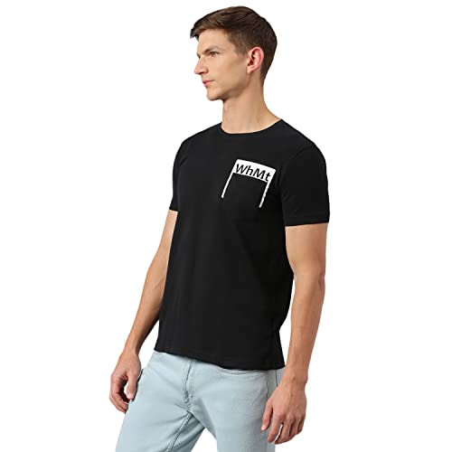 Image of Thomas Scott Men's | Solid | Half Sleeve | Slim Fit | 100% Cotton | Round Neck | Casual Tshirt