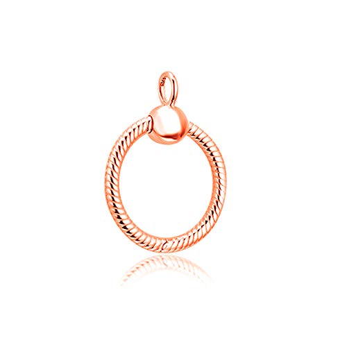 PANDOCCI 2019 momenti Autunnali Piccolo Ciondolo in Argento 925 Fai da Te Adatto per bracciali Pandora Originali Gioielli di Moda con ciondoli (Rose Gold)