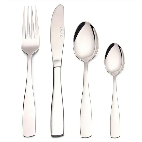 set posate posate acciaio inox - 24 Pezzi per 4