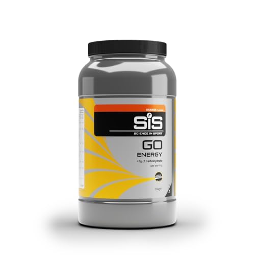 Science in Sport GO Energy Getränkepulver 1 6kg Orange Vegan - Energiereiches Kohlenhydrate Pulver mit 47g Kohlenhydrate - Maltodextrin Pulver für das Power Training