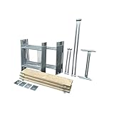 Toptower Classic Scaffolding Tower 5.5m (Working Height) 4' x 2'6" Base Size DIY Galvanised Scaffold Tower Basic Kit with Platform Boards