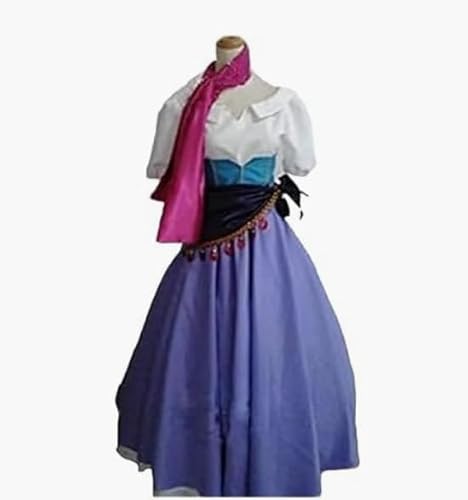 [华裳_cos]ディズニー ノートルダムの鐘 エスメラルダ コスチューム レディース注文後に性別とサイズを教えてください男女共用 コスプレ衣装 cosplay衣装 (女性)