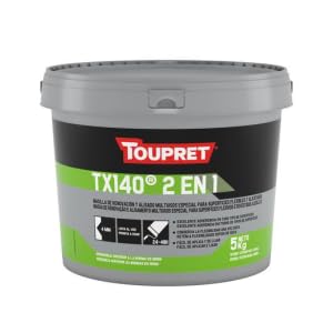 Toupret - Masilla Elástica para Azulejos TX140 5 KG Blanco o Transparente