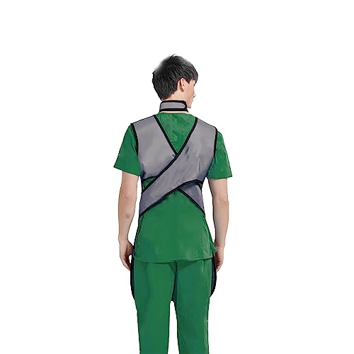 Image of Radiation Xray Apron Shield Half Lead Apron for X-Rays 0.5mmpb with Lead Thyroid Shield Collar Lightweight