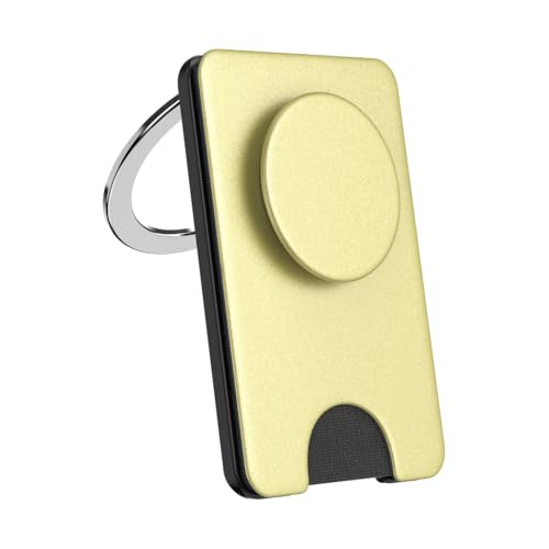 Image of PopSockets Kick-Out Wallet for MagSafe, Adjustable Kickstand, Magnetic Stand, Gold - Painted Gold