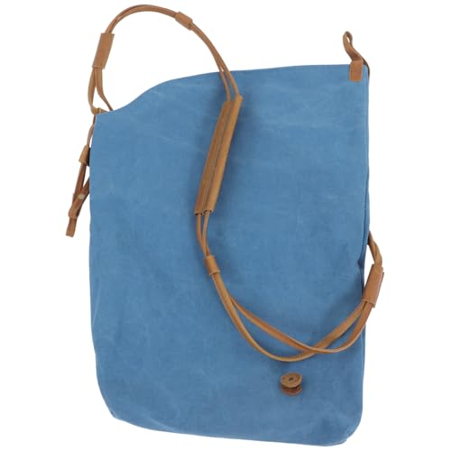 Sangle de sac en toile bleu rétro pour réparer et embellir vos bagages vintage