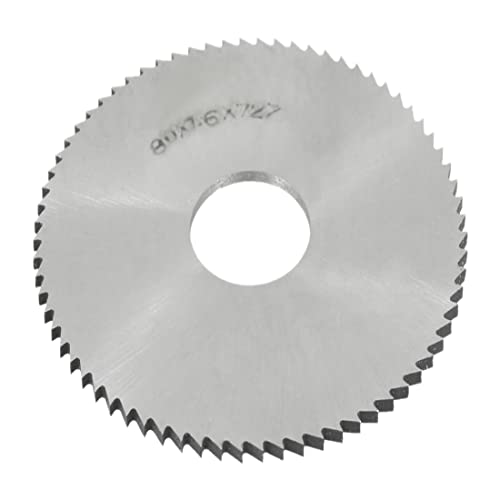 uxcell 80mmx1.6mmx22mm 72T Circular High Speed Steel HSS Slitting Saw Cutter Cutting Tool