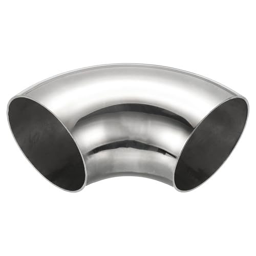 PATIKIL Gomito A 90 Gradi Curvato A Mandrino, Gomito Per Scarico In Acciaio Diametro Esterno 70mm, Connettore Per Tubazioni Di Scarico In Acciaio Inossidabile 304 Per Tubo Di Scarico