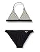 ARENA G Meryl Jr Triangle Two Pieces Bikini a Triangolo da Bambina, White Multi-Black, 6-7