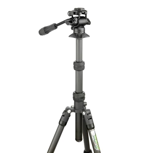 3 Legged Thing Brian Video Carbon Fibre Lightweight Compact Tripod Kit (Darkness Matte Black)