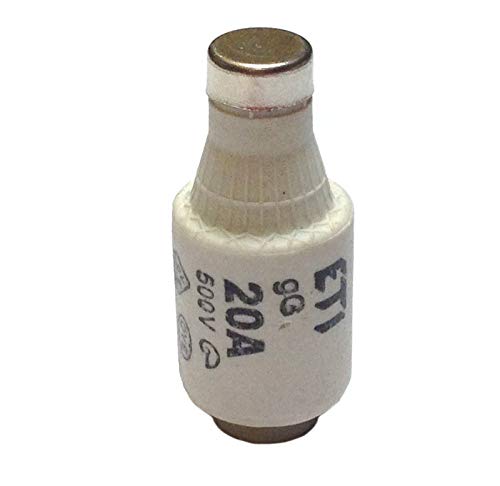 DII-20A | DII/20A/GL | ETI DII (E27) 20A GL BOTTLE FUSE 500V