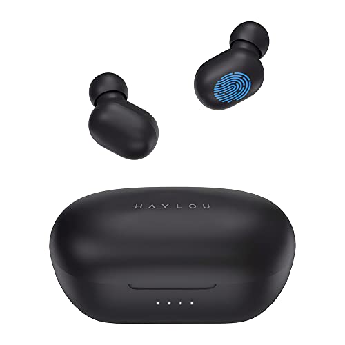 H-a-y-l-o-u GT1 Pro Fone de Ouvido Bluetooth 5.0 Preto Bateria de Até 5 Horas Modo Gamer Baixa Latência Classificação Ipx5 á Prova D'água Som Surround 3D Conexão TWS GOOVI/No Brasil