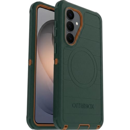 Image of OtterBox Samsung Galaxy S26+ (Only) - Defender Series Case - Green Intrigue - Tough - Rugged & Durable - Samsung Galaxy Phone Case with Magnets