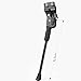 ZGHQHCDRH 1pc High Carbon Steel Bike Kickstand for 24/26/27.5 Inch Wheels - Stable Rear Mount Support for Adult Bicycles(27.5
