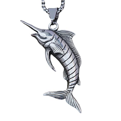 Collier espadon pour hommes fini les bijoux fragiles pendentif rock