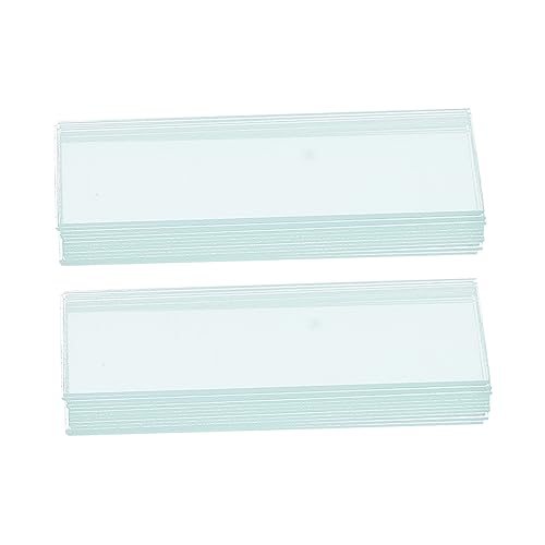 CIYODO Microscope Slides Set of 100 for Biology Education Polished Edges Lightweight Compact Design