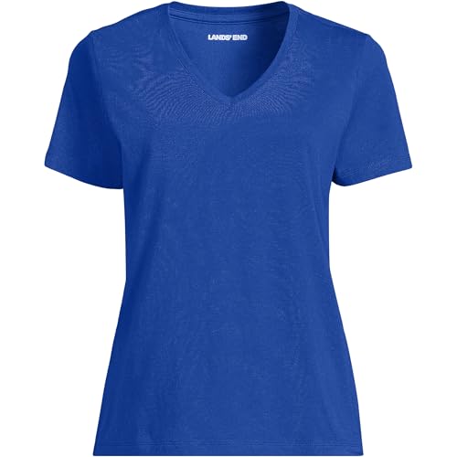 Image of Lands' End Women's Supima V-Neck T-Shirt