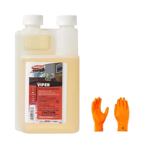 Martins Viper Insecticide: Your Ultimate Pest Weapon 16oz | Premium USA Supply Gloves for Safe Eradication | USA Supply Pest ID Card