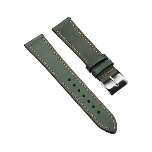 Bracelet de montre en cuir 22mm interchangeable noir et bleu