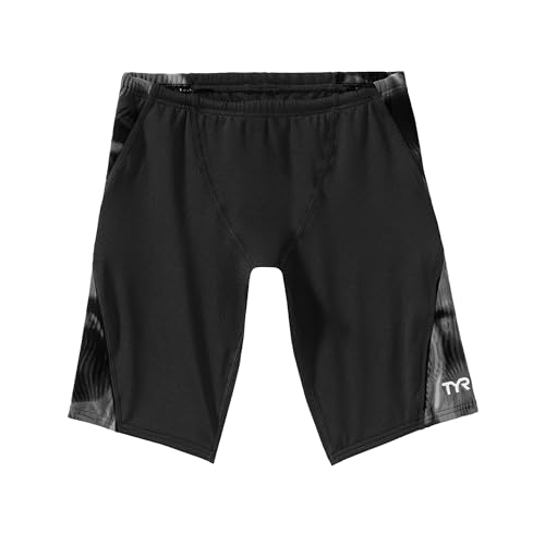 TYR - Boys' Waveform Durafast Elite Blade Splice Jammer, Titanium, 24