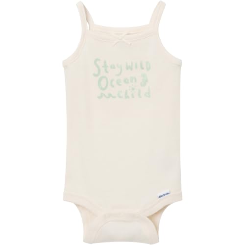 Image of Gerber Baby Girls Multi-Pack Sleeveless Onesies Bodysuit
