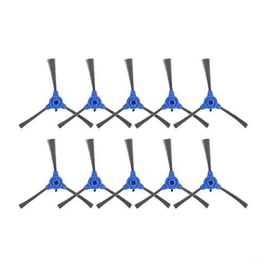 Recambios de cepillo lateral al vacío Solac Lucid i10 Robot Edge Limpieza Accesorios Anti-Hair Wrap Design Floor Sweeping Parts Multi-Pack (10 unidades)