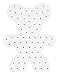 Produktbild Hama Perlen 9004 Lochplatte Teddybär für 72 Maxi Stick Stecker in transparent, ca. 20 x 15,5 cm, kreativer Bastelspaß für Groß und Klein