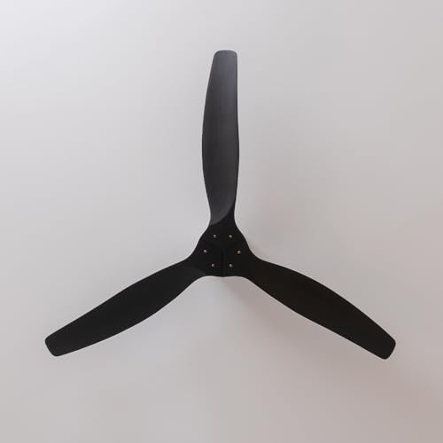 Cecotec Ventilateur de Plafond EnergySilence Aero 5500 Aqua White&Black Connected, Moteur DC 40W, Diamètre 132 cm, Basse Consommation, Wifi, Télécommande, Extérieur, Minuteur, Été et Hiver, Silencieux
