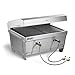 Produktbild BURNHARD Klappgrill Jones 2-Brenner mit Deckel, 6,4 kW Edelstahl Gasgrill inkl. Transporttasche mit Rucksackfunktion und Multitool, Faltgrill ideal für Camping