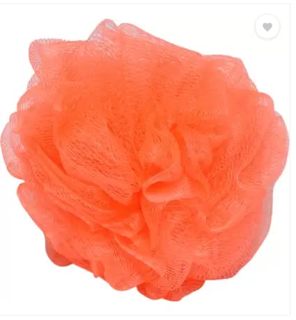 Round Bath Sponge Loofah/Back Scrubber For Women And Men (Small Size) (Peach)-image-30
