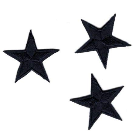 Ecusson Thermocollant 3 Petites ETOILES Coloris Marine 3 x 3 cm