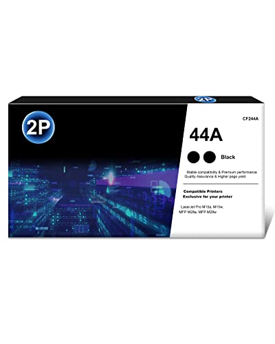 (2er-Pack) 44A CF244A Toner Schwarz Kompatibel für HP MFP M28w Laserjet Pro M15w M15a MFP M28a Drucker Cover