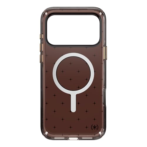 Image of Speck Presidio LUX for iPhone 17 Pro Max Case, MagSafe-Compatible, Slim Protective Case, Luxury Shade /Gold Stars