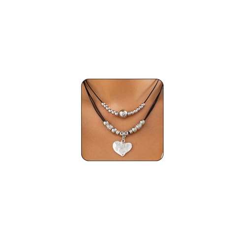 Sora Tuki Cowgirl Necklace Western Necklaces for Women Cowboy Necklace Country Necklace Cowgirl Jewelry for Women Western Choker Necklaces Boho Necklace for Women Turquoise Bead Leather Necklace