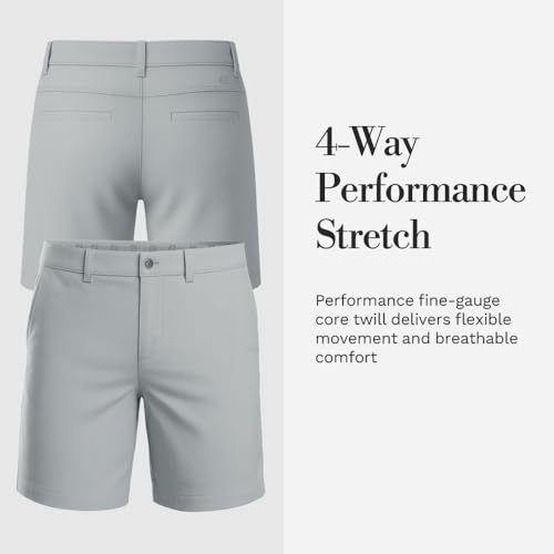 Image of Cole Haan Zero Grand Men's Shorts - Modern Flat-Front Design with 4-Way Stretch, Stain-Resistant Twill & Adaptive Waistband