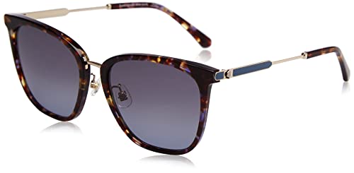 Image of Kate Spade Maeve/f/s JBW/GB BLUE HAVANA Sunglasses Women's Acetate, Standard, 57