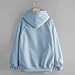 Sudaderas Mujer Deportivas Manga Larga Moda de Color Sólido con Bolsillo -...