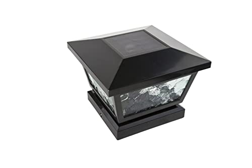 Classy Caps Fs100B Fairmont Solar Post Cap, 5" X 5", Black #TOP9