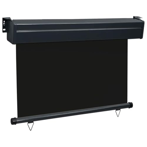 Store vertical de balcon noir 85x250 anti-vis-à-vis réglable - 4