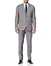 Produktbild Kenneth Cole REACTION Herren Stretch Slim Fit Suit Business-Anzug Hosen-Set, Hellgraues Korbgeflecht, 48