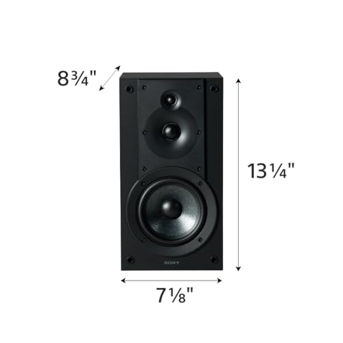Image of Sony SS-CS5M2 3-Way 3-Driver Hi-res Bookshelf Speakers (Pair), 2025 Model