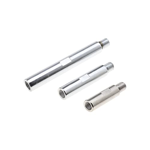 Set de 3pcs Tige d'extension M14 Outil de Beauté de Polissage d'arbre pour 5/8'-11 fil Machine de Polissage Meuleuse à Eau 125 Meuleuse d'angle Voiture 75mm100mm 140mm