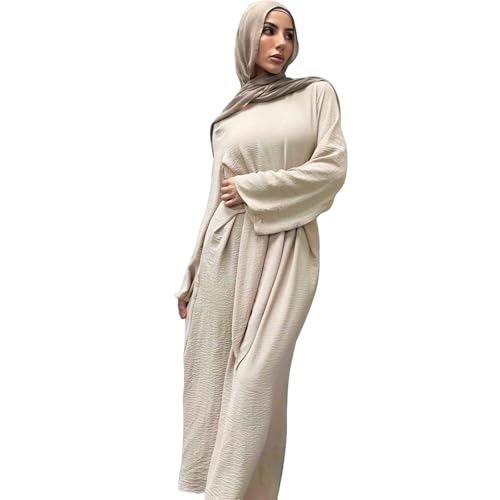 Abaya Dress for Muslim Eid Prayer Abaya Dubai Women Maxi Kaftan Islamic Salah Daily Dress Soft Muslim Women Clothes