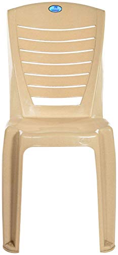 Image of Nilkamal CHR4025 Plastic Mid Back with Arm Chair | Chairs for Home| Dining Room| Bedroom| Kitchen| Living Room| Office - Outdoor - Garden | Dust Free |100% Polypropylene Stackable Chairs | Set of 2
