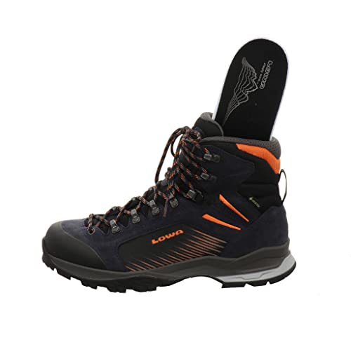 LOWA Herren Vigo GTX Schuhe, Navy-orange, UK 10