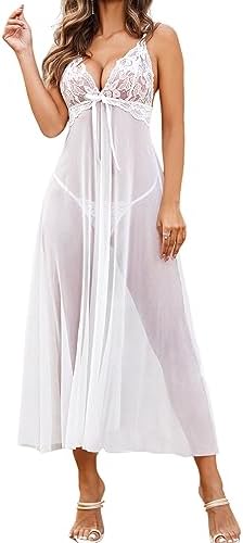 Avidlove Women's Sexy Nightgown Plus Size Sleepwear Slip Maxi Dress
