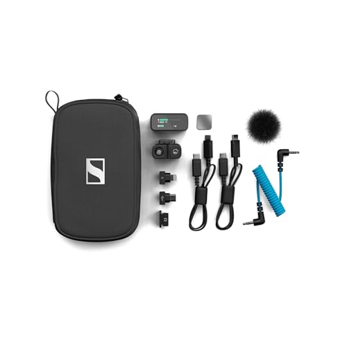Image of Sennheiser Pro Audio Profile Wireless 1-Channel All-in-One 2.4 GHz Clip-On & Handheld Microphone System | Includes Receiver, Clip-On Microphone Transmitter, Mounting Accessories, and Carrying Pouch